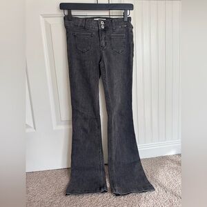 Girls Abercrombie Kids Black Flared Jeans